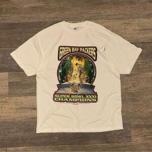 Vintage 1997 Greenbay Packers Superbowl XXXI Starter Shirt Men’s Size XL